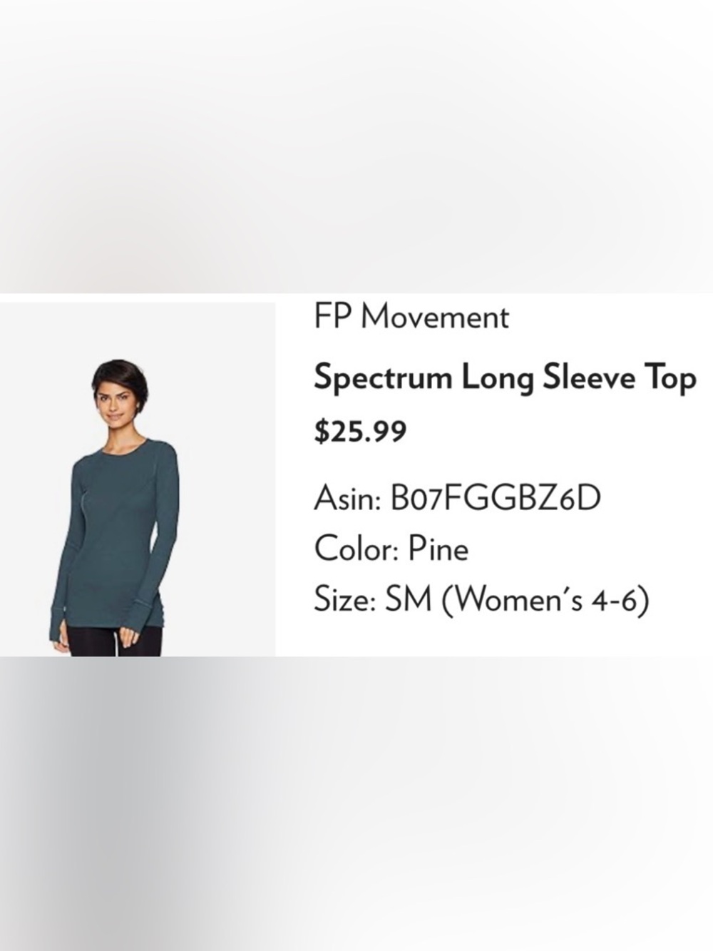 Free People Movement Spectrum Long Sleeve Top - Pine